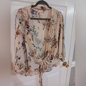 ALTAR’D STATE FLORAL WRAP TOP